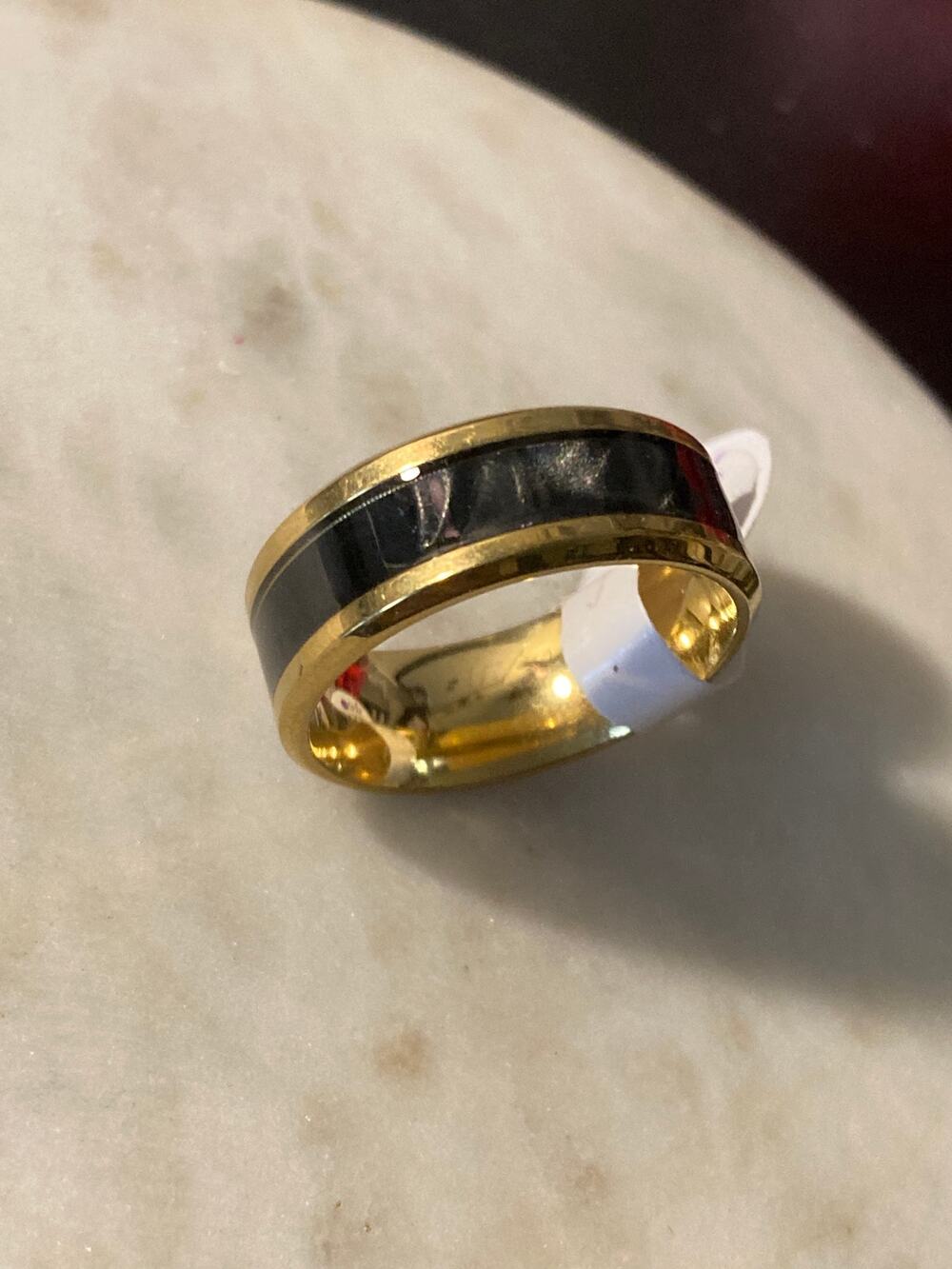 Men’s wedding band style ring stainless steel size 9